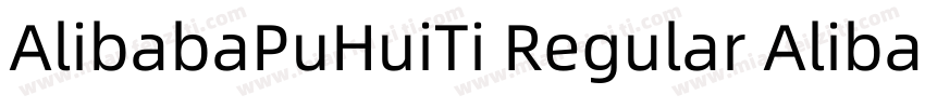 AlibabaPuHuiTi Regular AlibabaPuHui字体转换